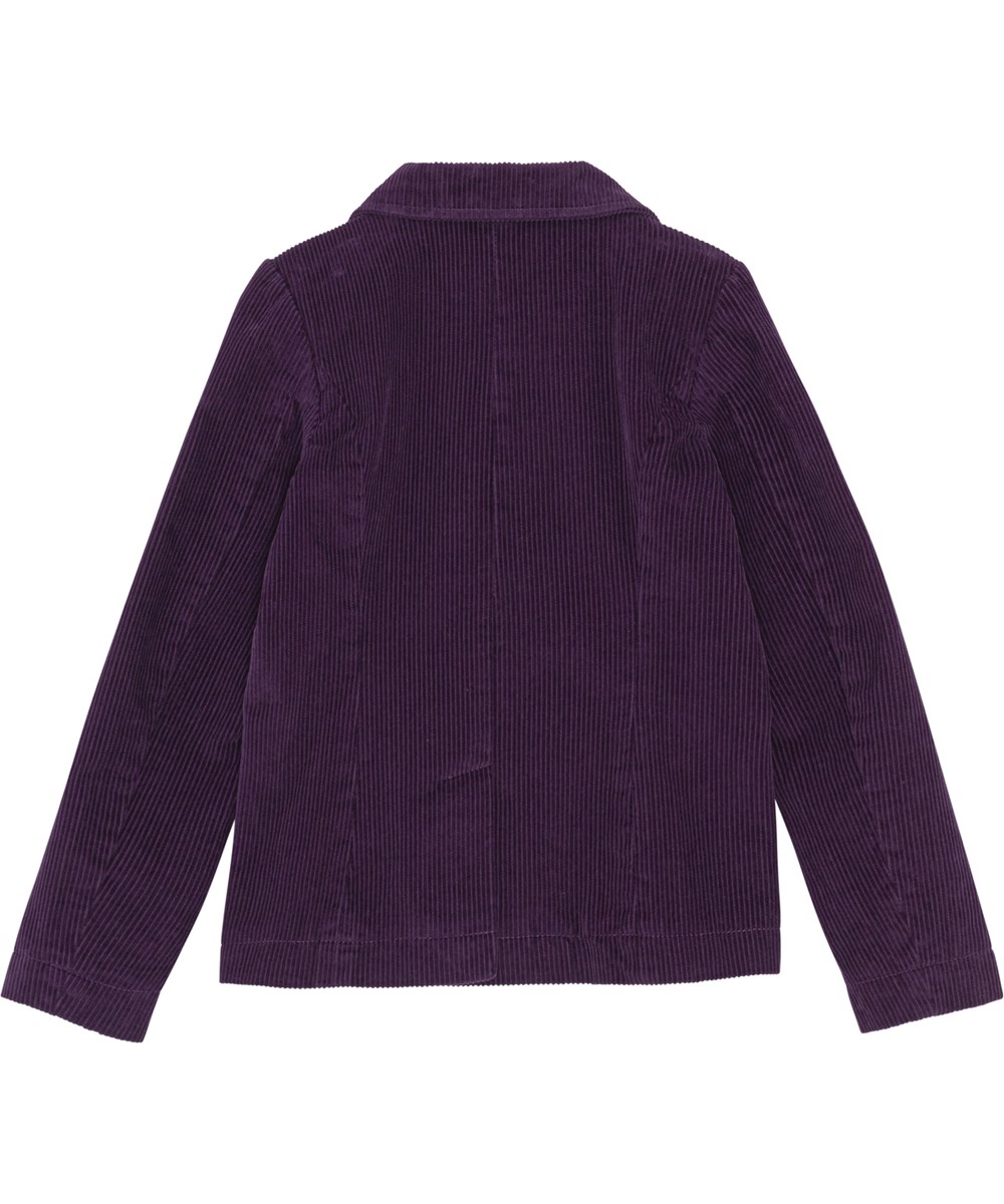 Harrietta - Night Purple - mørkelilla fløjls jakke