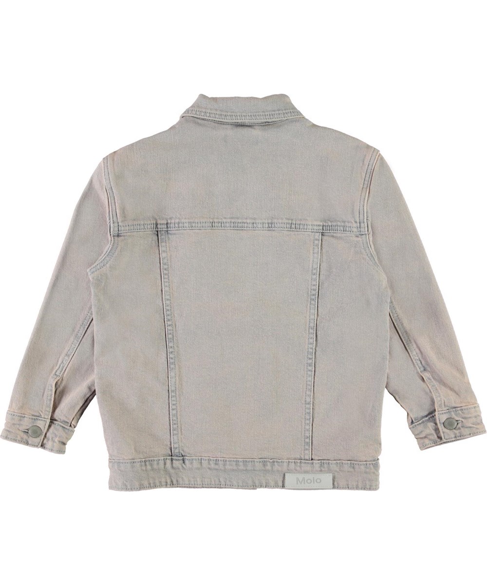 Helene - Blush Blue Wash - Grå blå denim jakke
