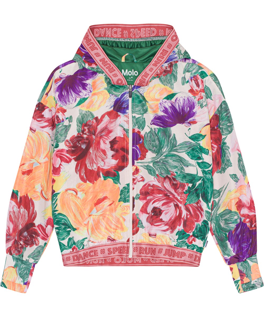 Ophelia - Energy Flowers - Luftig sportsjakke med print af blomstermotiv 
