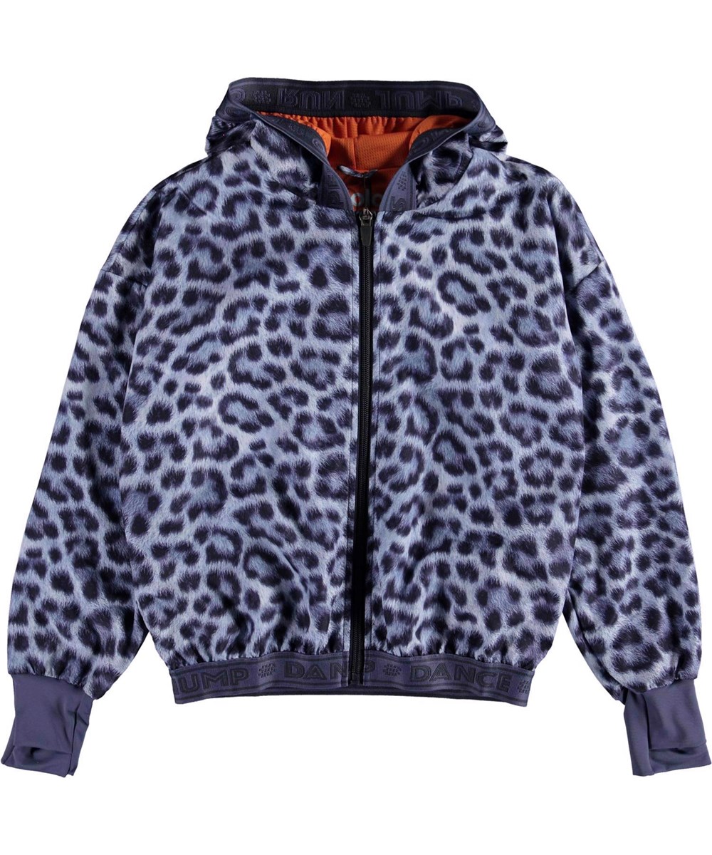 Ophelia - Sporty Leo - Sportsjakke med hætte leopardprint