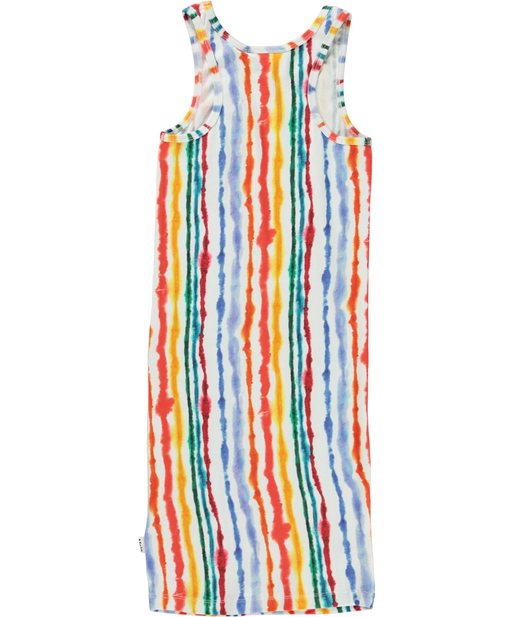 Caera - Watercolours - Tanktopkjole i økologisk bomuld med striber