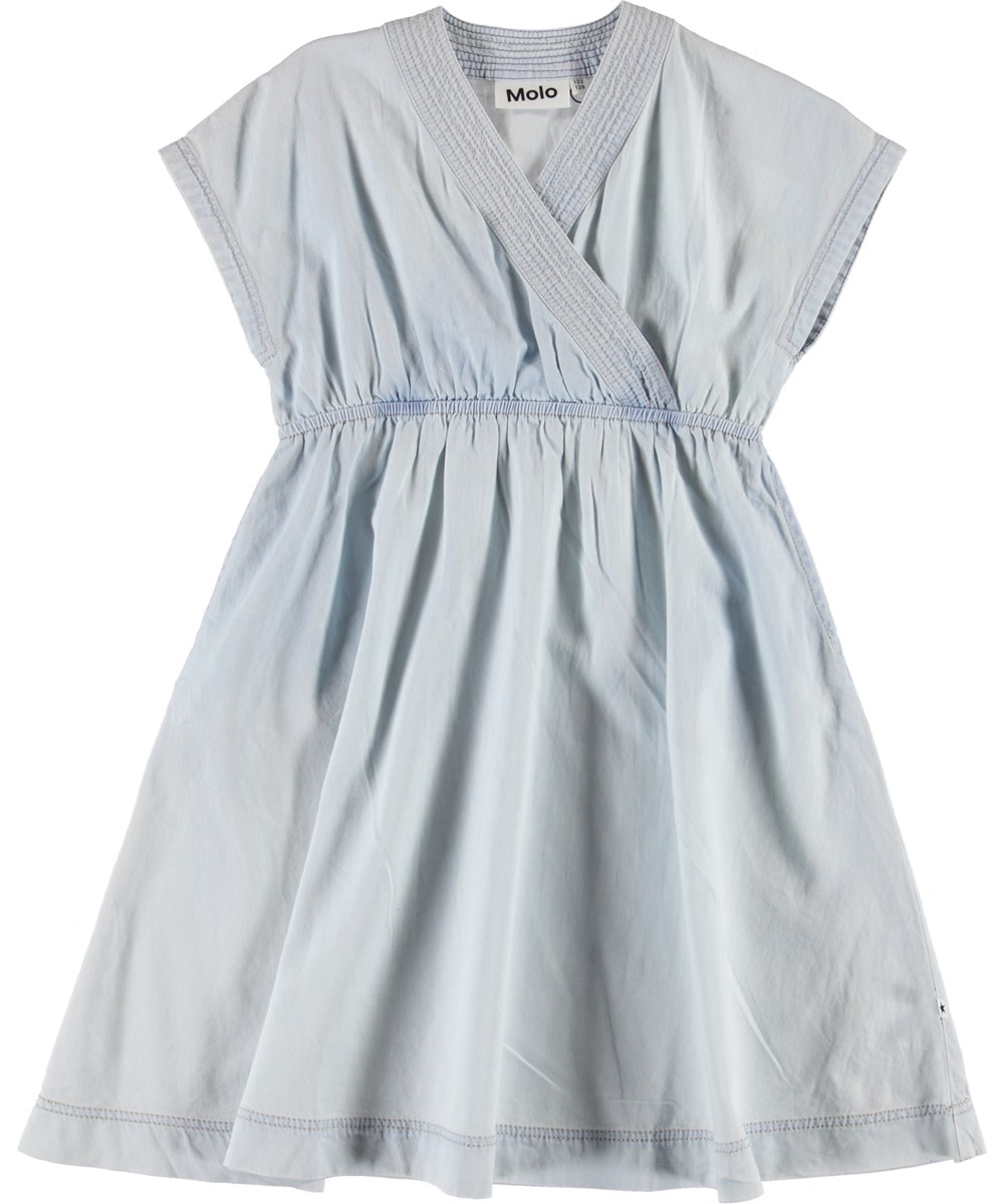 Caisi - Denim Bleached - Lys denim kjole