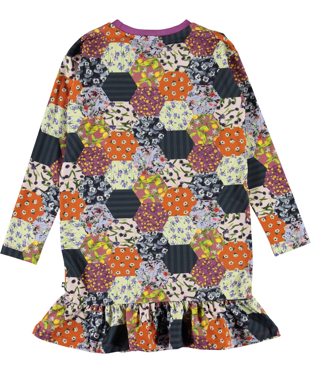 Caras - Patchwork - Økologisk kjole i patchwork