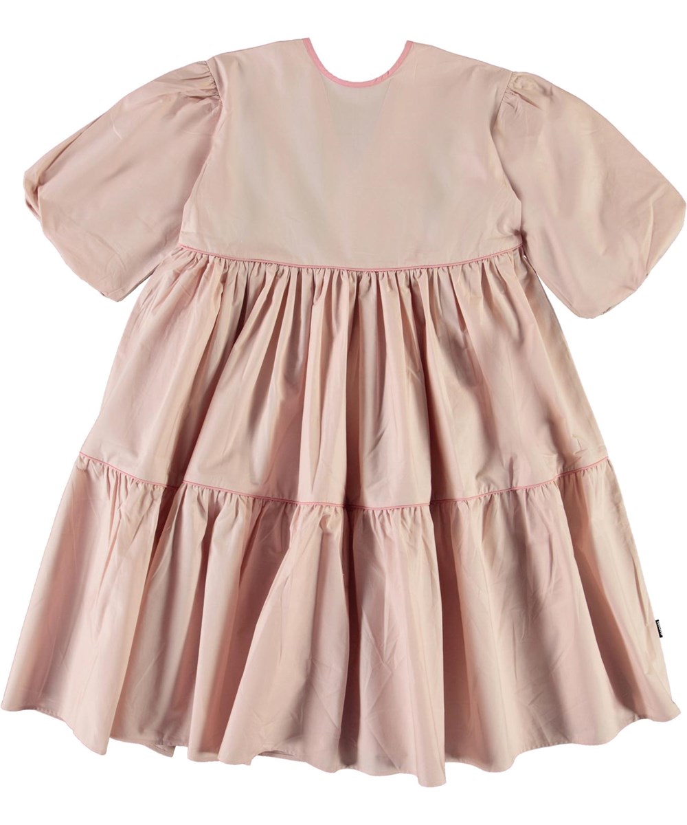 Casta - Petal Blush - Rosa kjole med puf ærmer