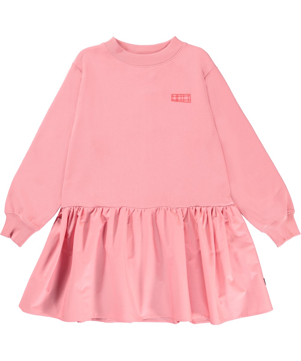 Cecelia - Petals - Pink sweatshirt kjole