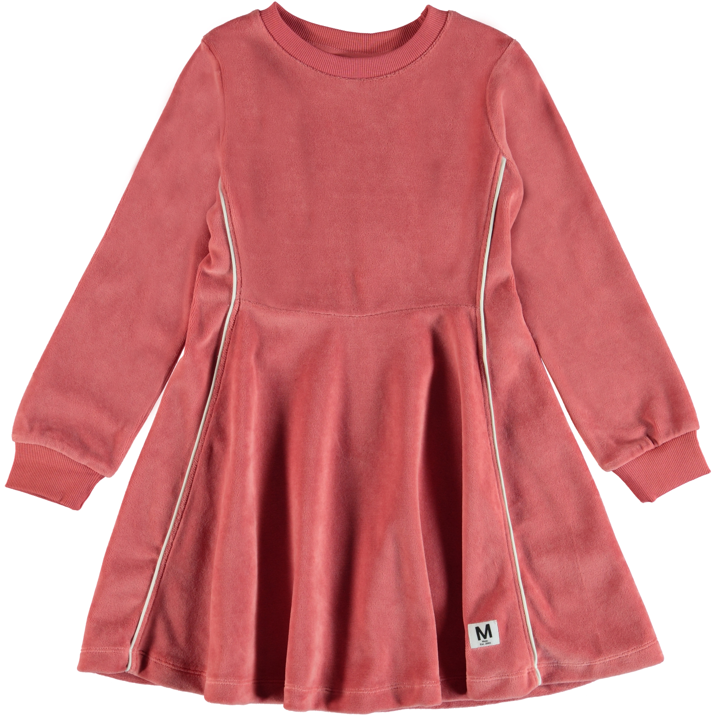 langærmet velour kjole langærmet velour kjole