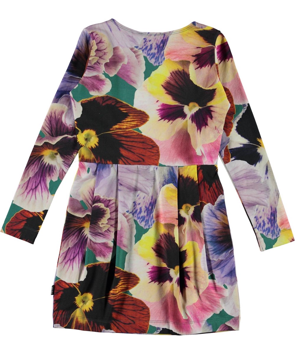 Cindarell - Velvet Floral - Økologisk kjole med blomster print