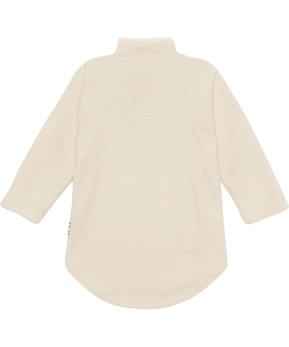 Collena - Pearled Ivory - Råhvid fleece kjole 