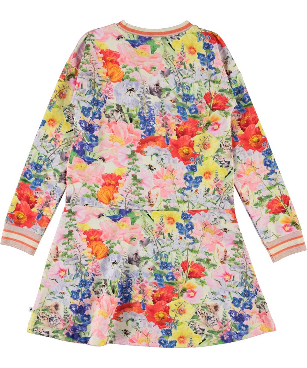 Conny - Hide And Seek - Økologisk kjole med blomster print