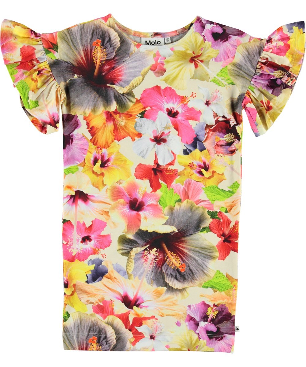 Coralie - Pacific Floral - Økologisk kjole med blomster