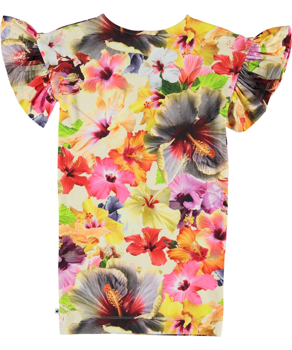 Coralie - Pacific Floral - Økologisk kjole med blomster