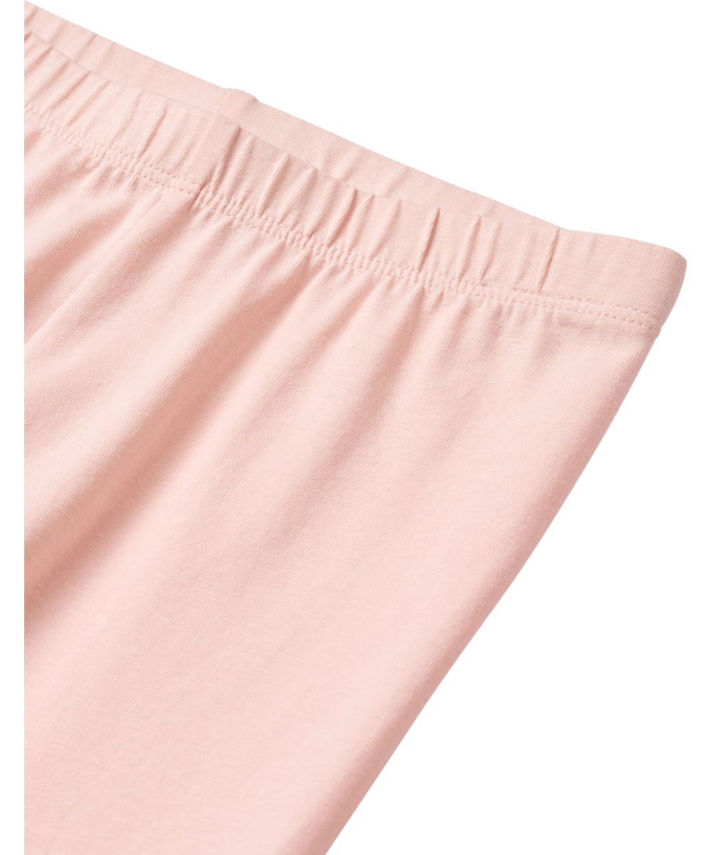 Nica - Cloud Pink - Lyserøde leggings i økologisk bomuld til børn