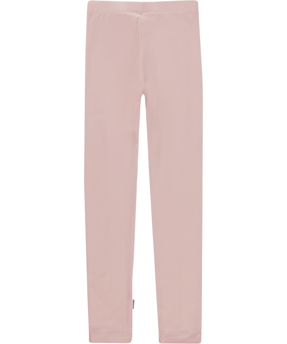 Nica - Powder - Lyserøde leggings i økologisk jersey