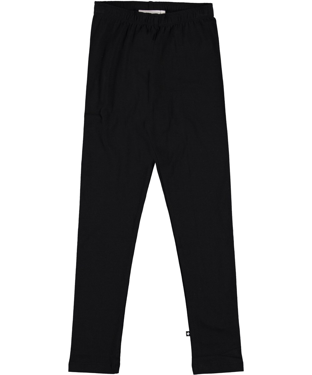 Nica - Black - Økologiske sorte leggings 