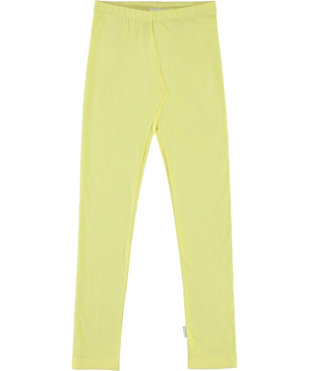 Nica - Pale Lemon - Økologiske gule leggings