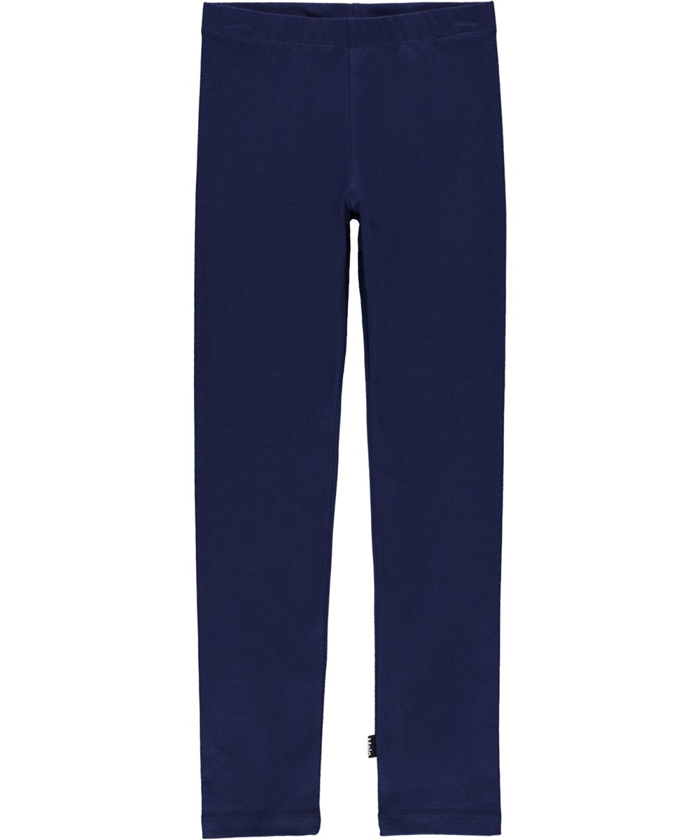 Nica Warm - Warm Blue - Økologiske blå leggings