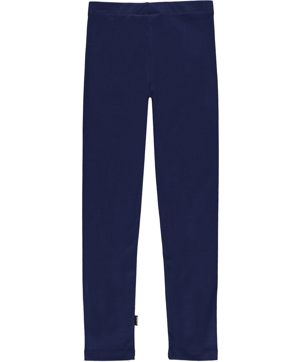 Nica Warm - Warm Blue - Økologiske blå leggings