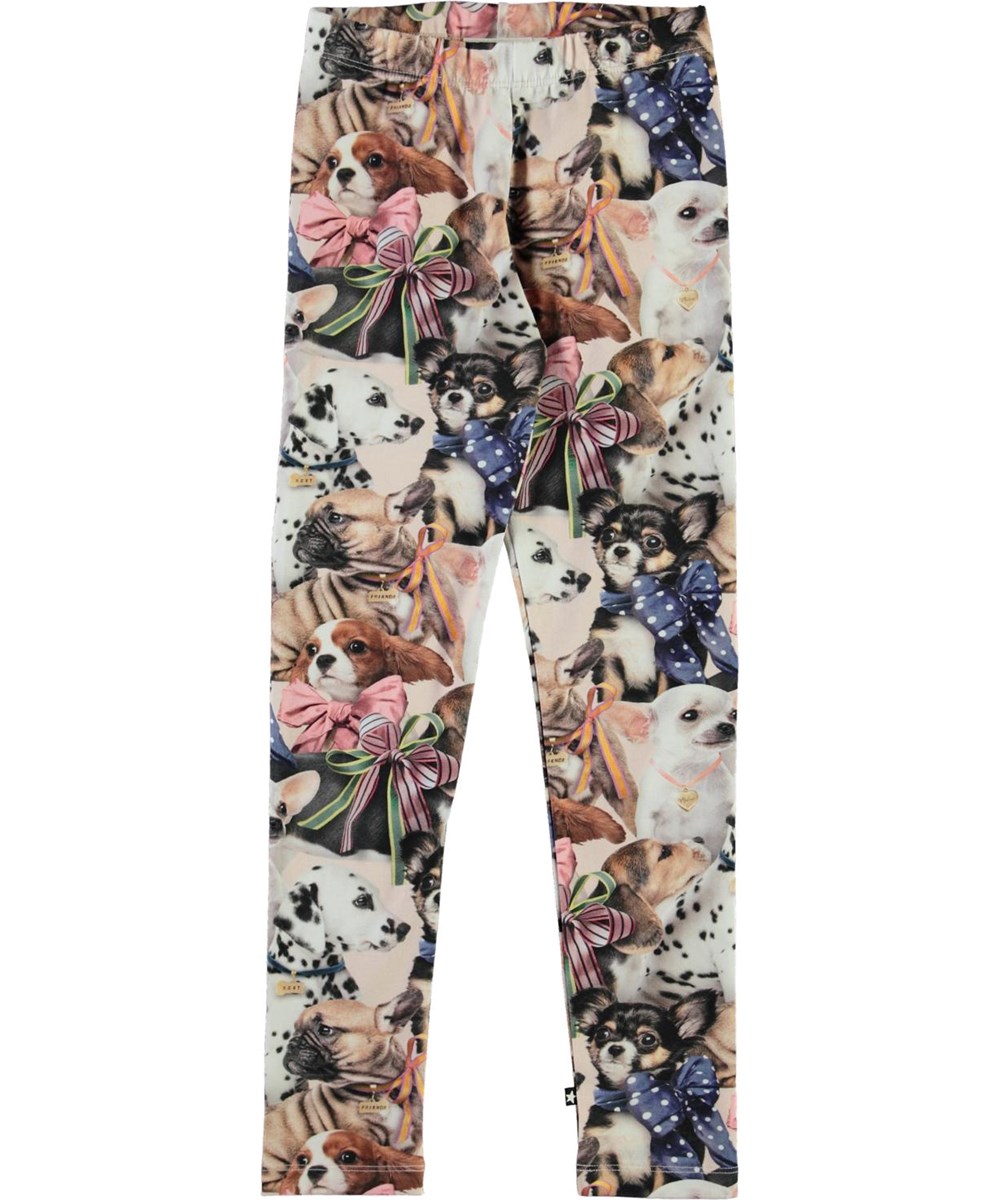 Niki -  Puppy Love - Økologiske leggings med hunde 
