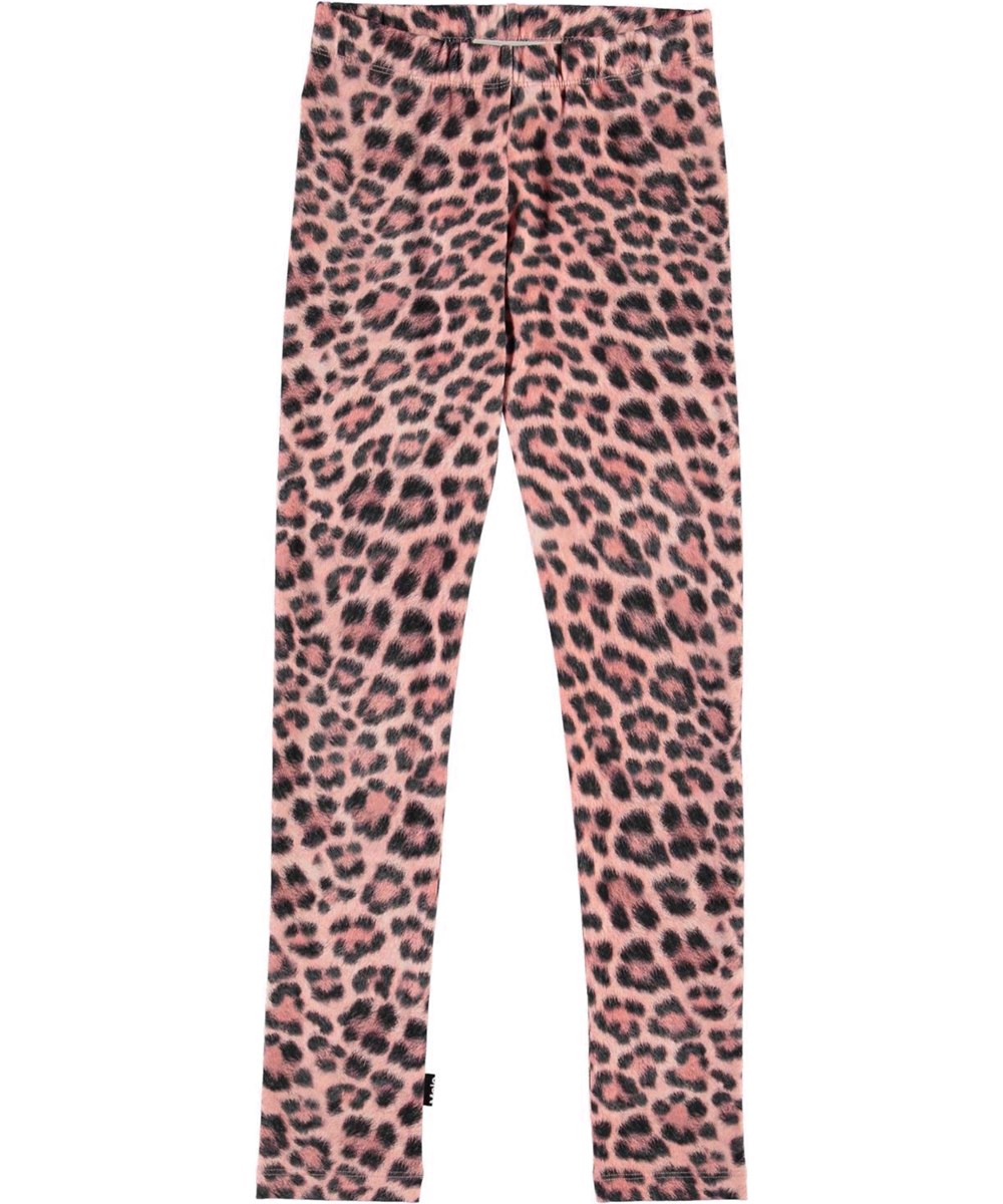 Niki - Rose Jaguar - Økologiske leggings med leopard print