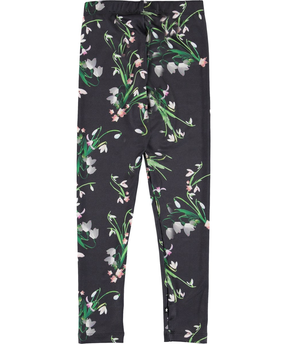 Nikia - Snowdrops - Leggings med vintergækker.
