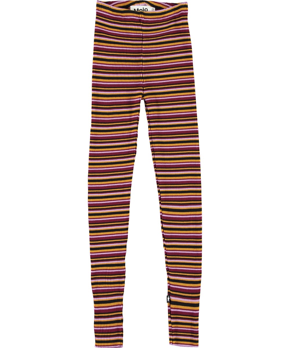 Nikita - Multi Jersey - Stribede rib leggings