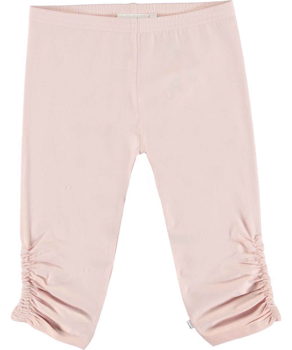 Nila - Powder - Økologiske rosa korte leggings