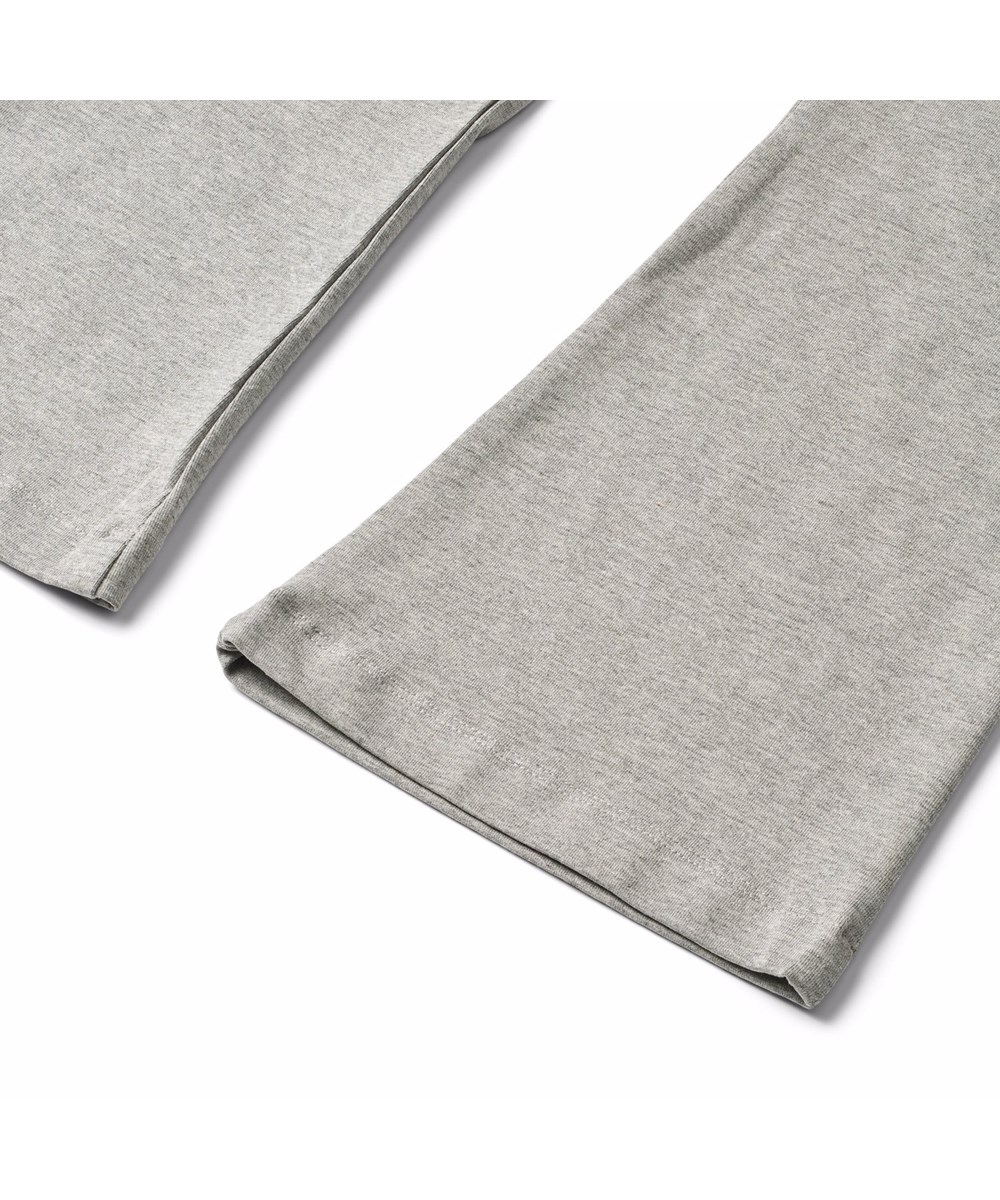 Nivina - Grey Melange - Grå leggings med svaj