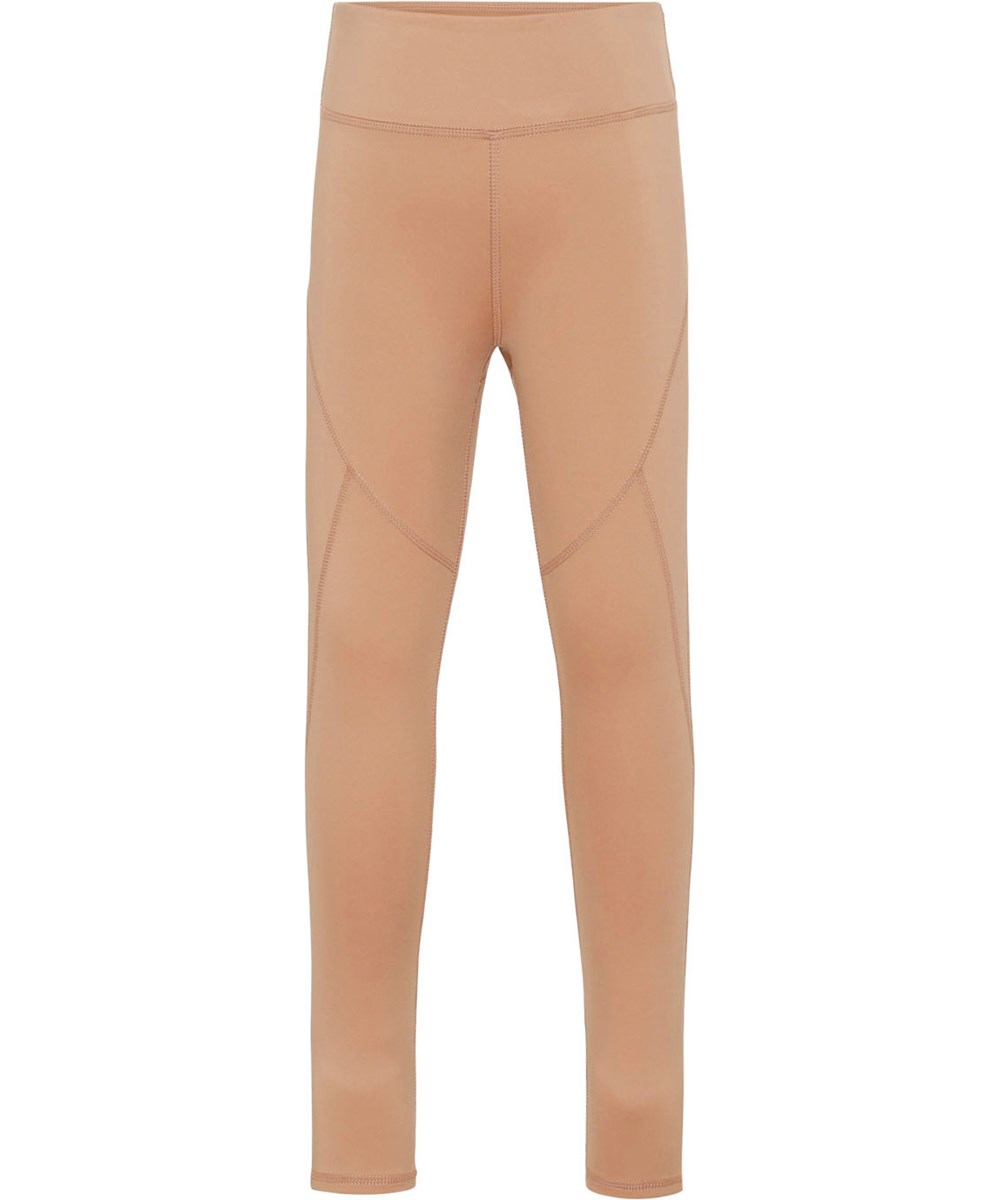 Oliwia - Rose Mist - Sport leggings i rosa med syninger