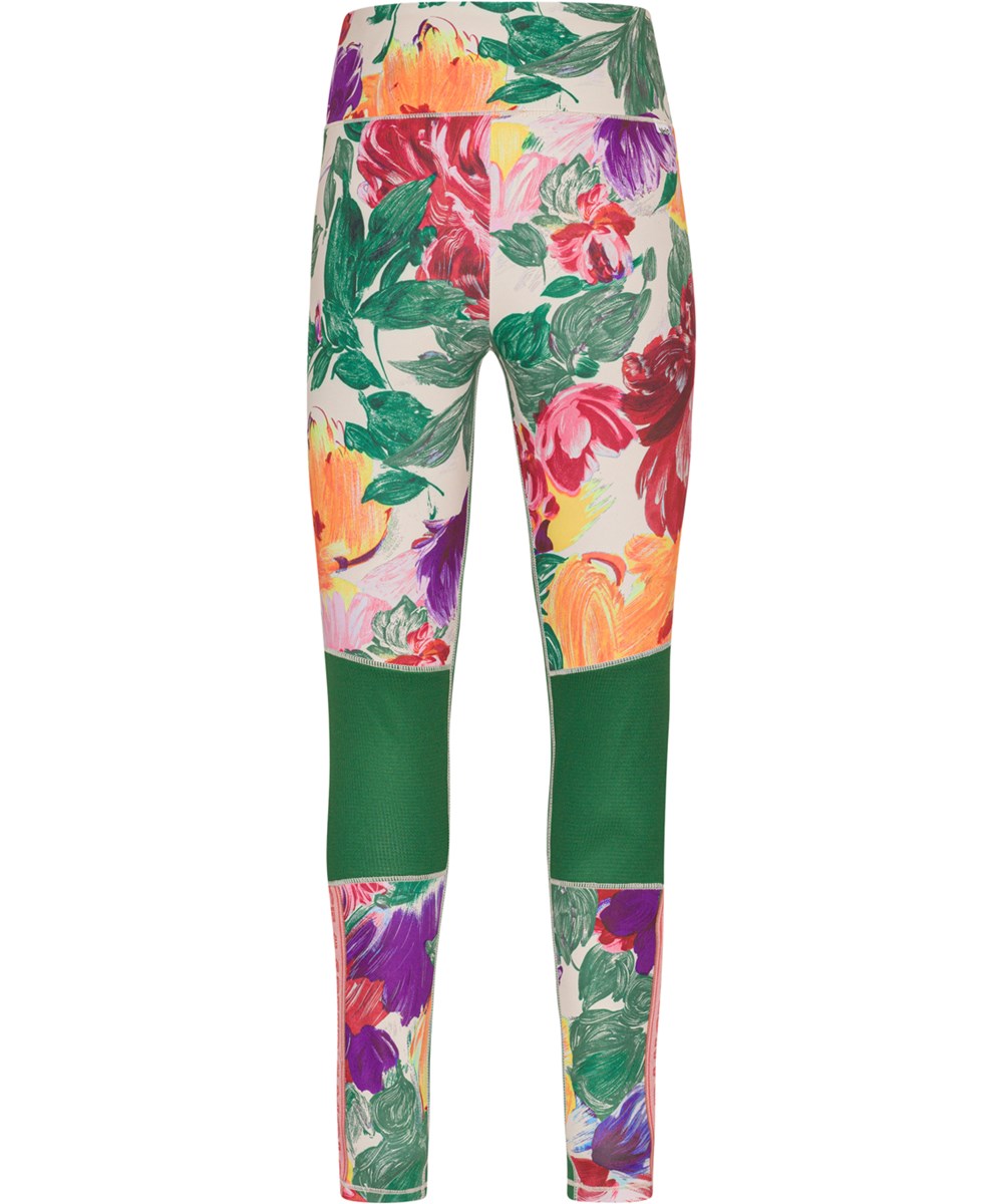 Olympia - Energy Flowers - Sportsleggings med print af blomstermotiv 
