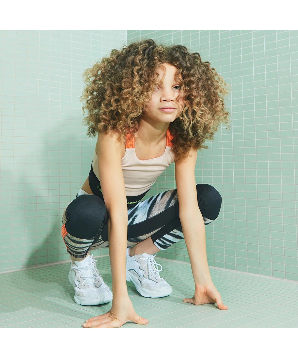 Olympia - Wild Tiger - Tiger sports leggings sorte knæ