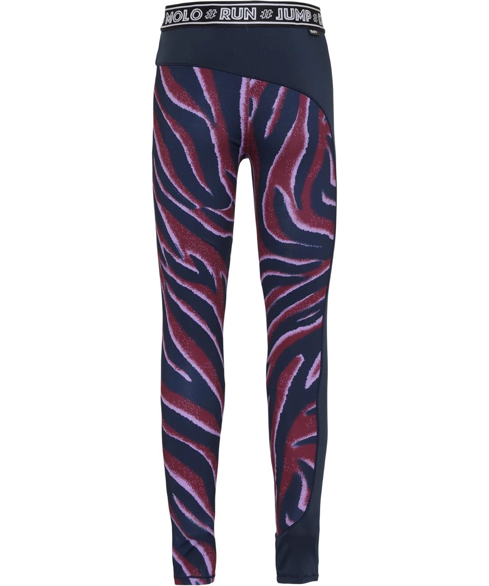 Olympia - Zebra Stripes - Sport leggings med zebra print