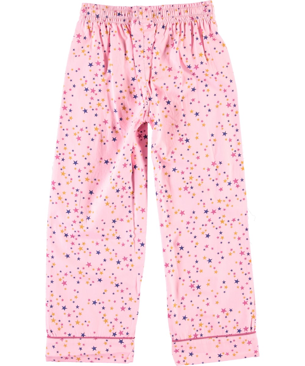 Lex - Starry Sky Pink - Økologisk nattøj med stjerner