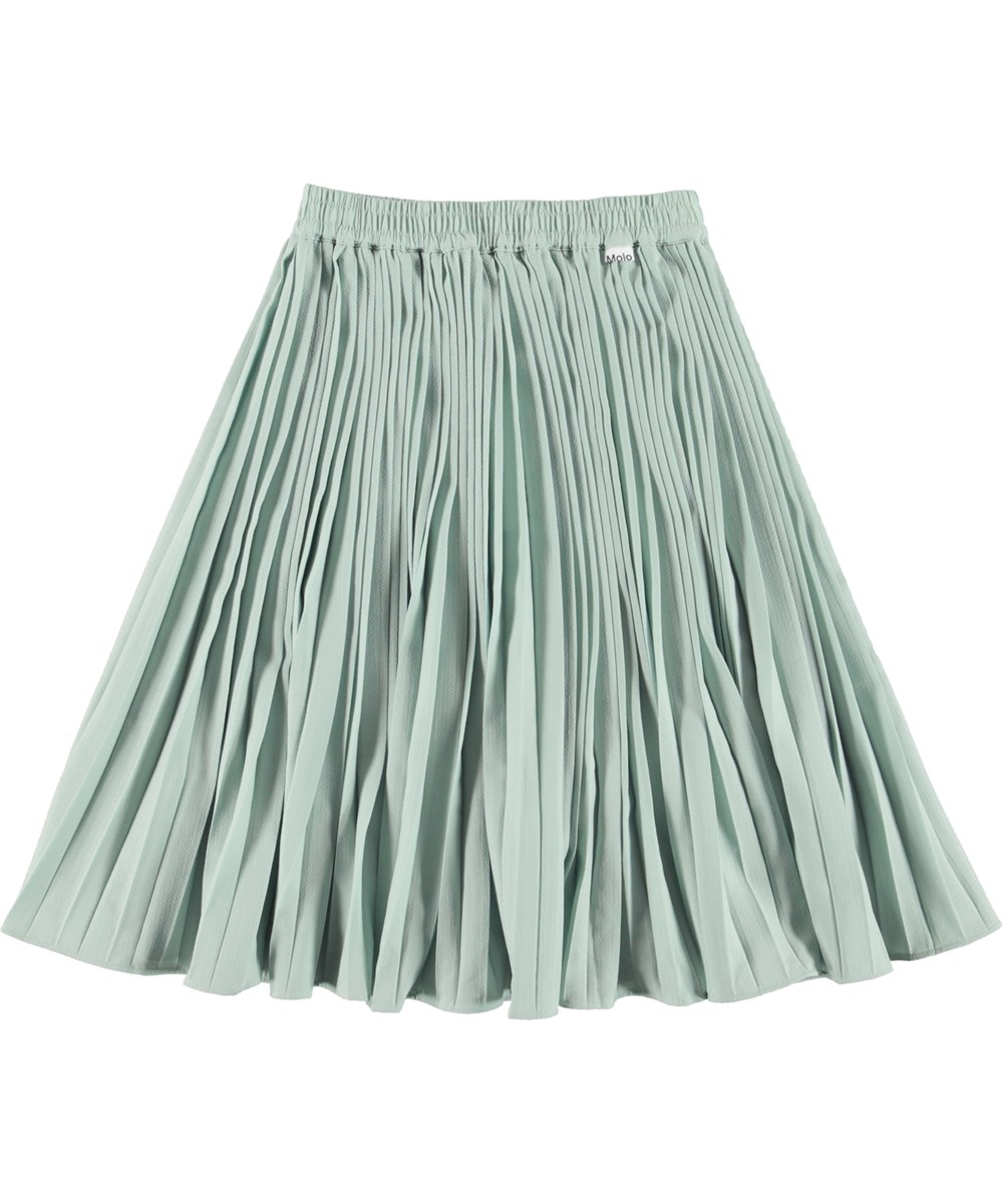 Becky - Mint - Mint grøn pliseret nederdel