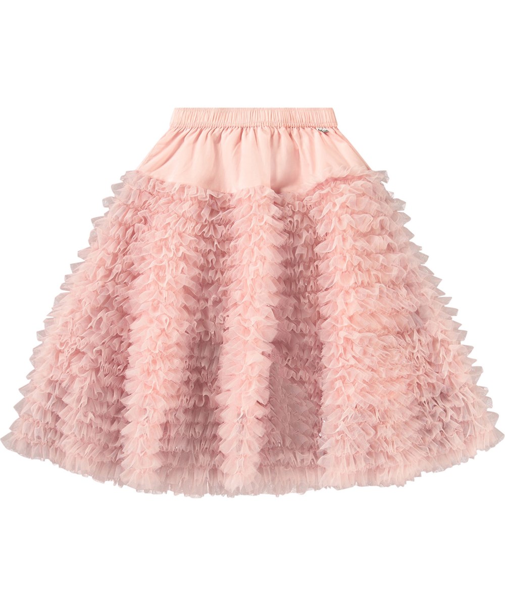 Bliss - Rosequartz - Lyserød tyl nederdel med elastik i taljen.