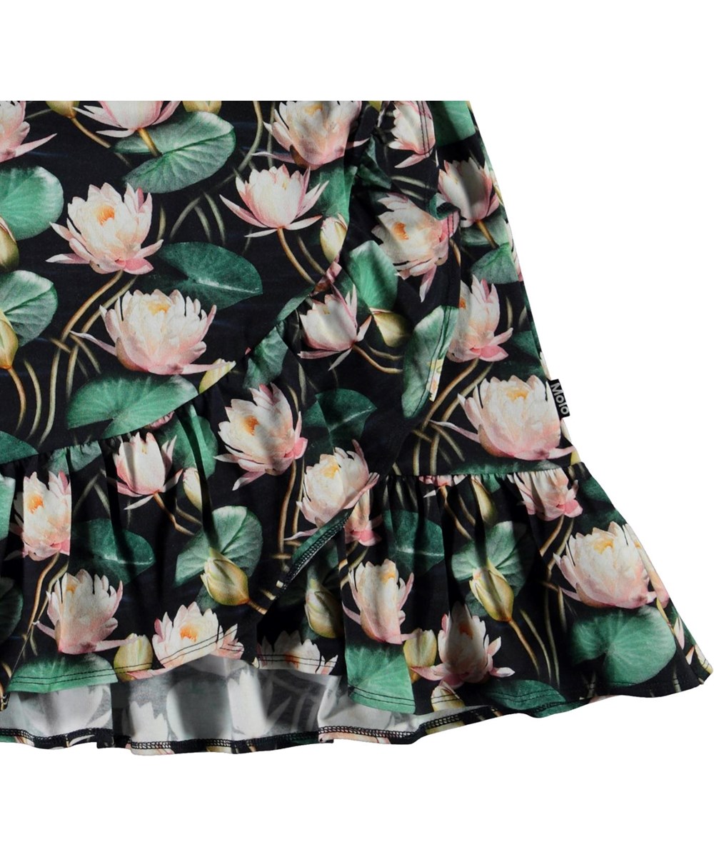 Bradie - Water Lilies - Økologisk nederdel med åkande print