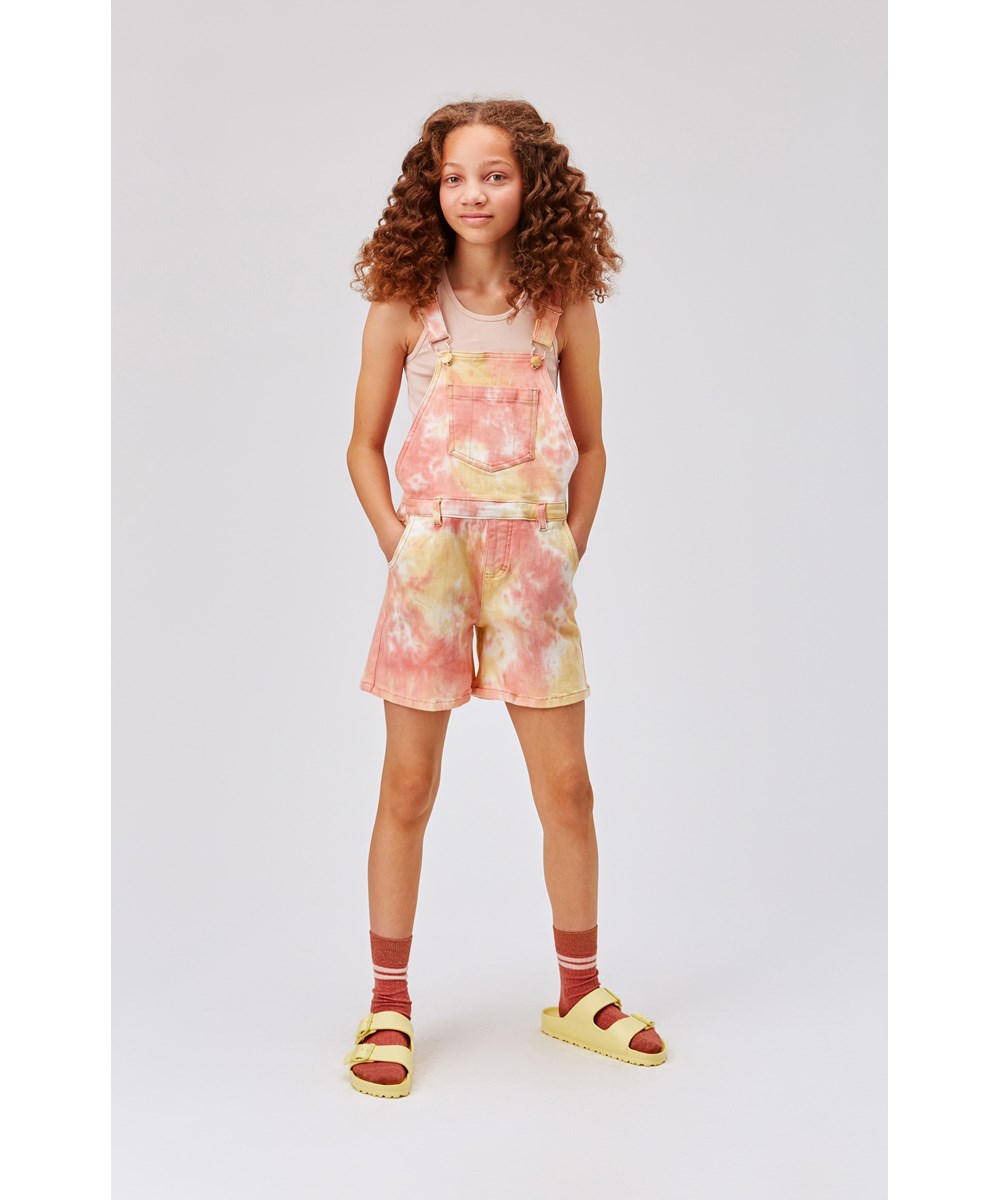 Ansonia - Vivid Dye - Pastel tie dye korte smækbukser