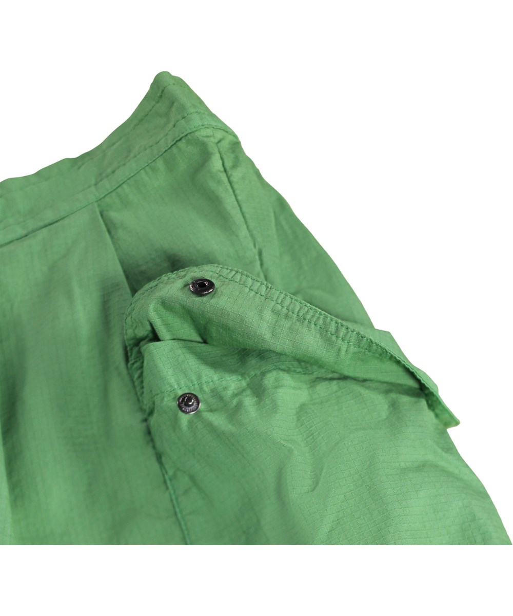 Aud - Groovy Green - Grønne shorts i økologisk bomuld med cargo lommer til børn