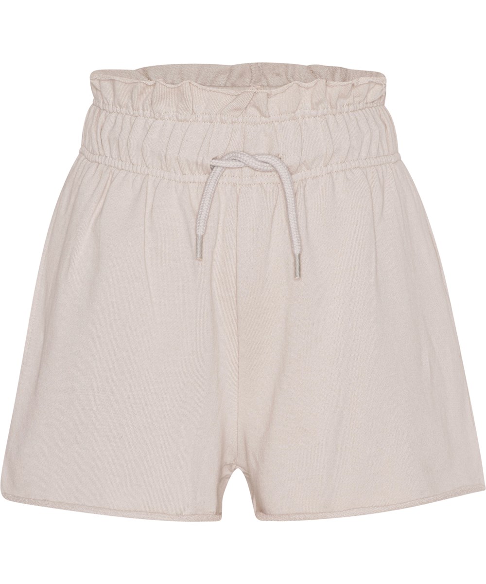 Ayla - Soft Sand - Økologiske bomulds shorts i beige