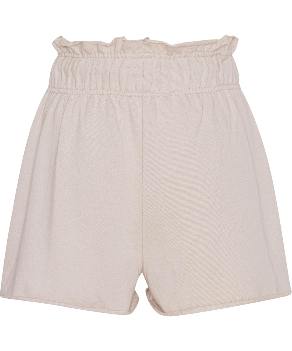 Ayla - Soft Sand - Økologiske bomulds shorts i beige