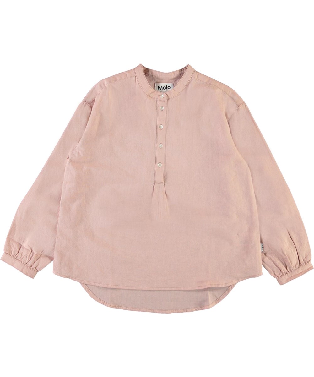 Rusla - Petal Blush - Rosa oversized skjorte