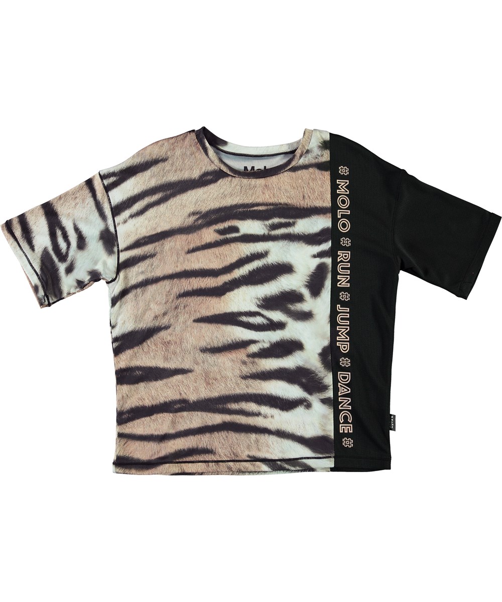 Odessa - Wild Tiger - Sports t-shirt i med tiger print