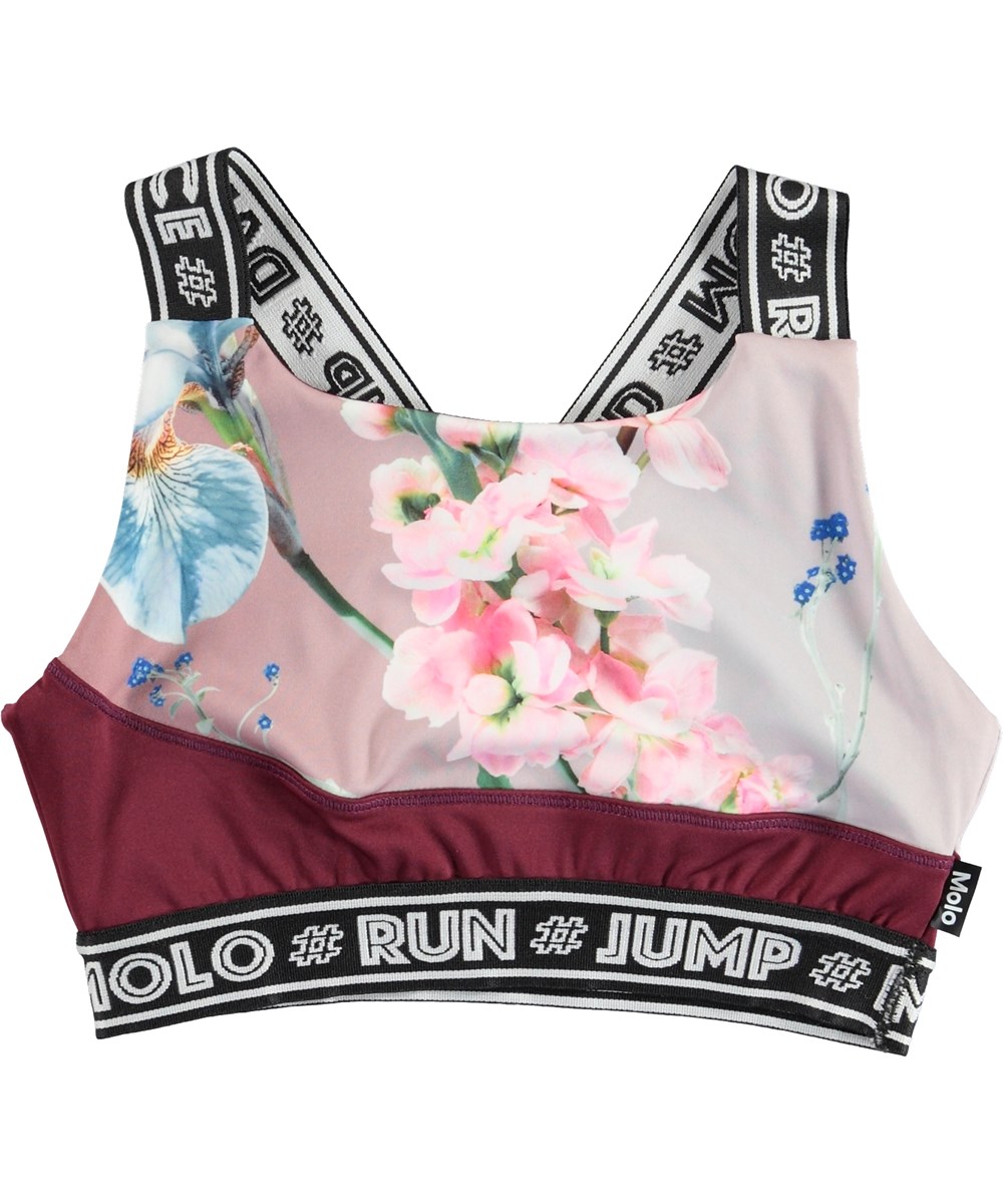 Olivia - Motion Flowers - Sports top med blomster print