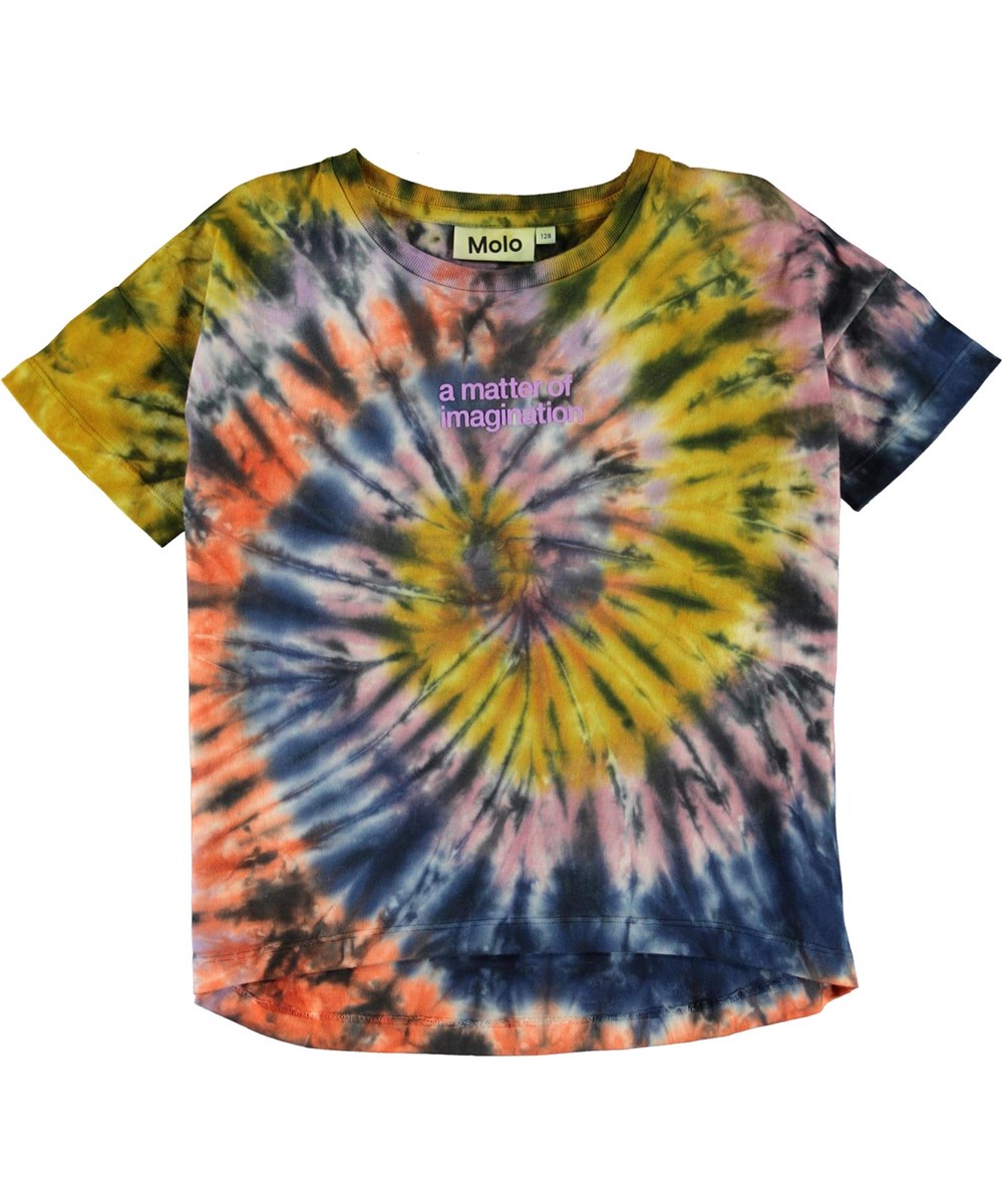 Raeesa - Autumn Swirl - Tie-dye spiral t-shirt