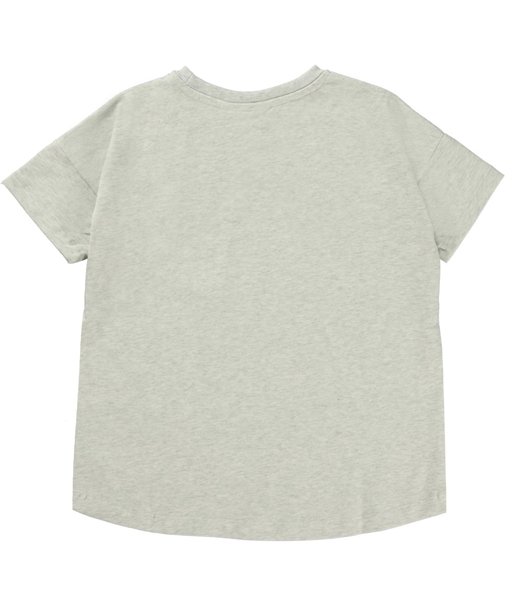 Raeesa - Park Play - Økologisk t-shirt med kat i rulleskøjter print