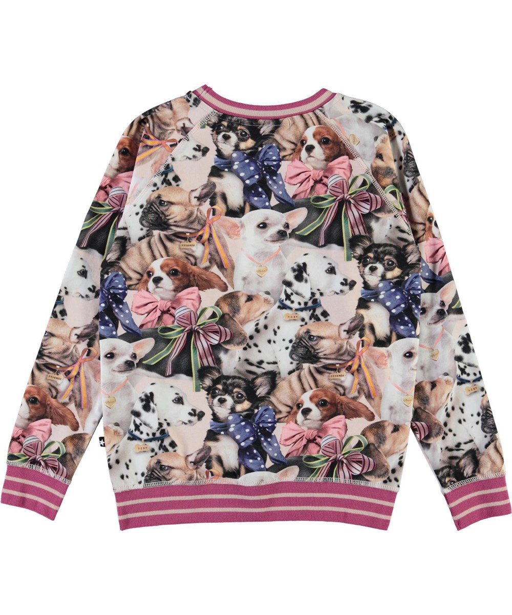 Raewyn -  Puppy Love - Økologisk bluse med hunde print