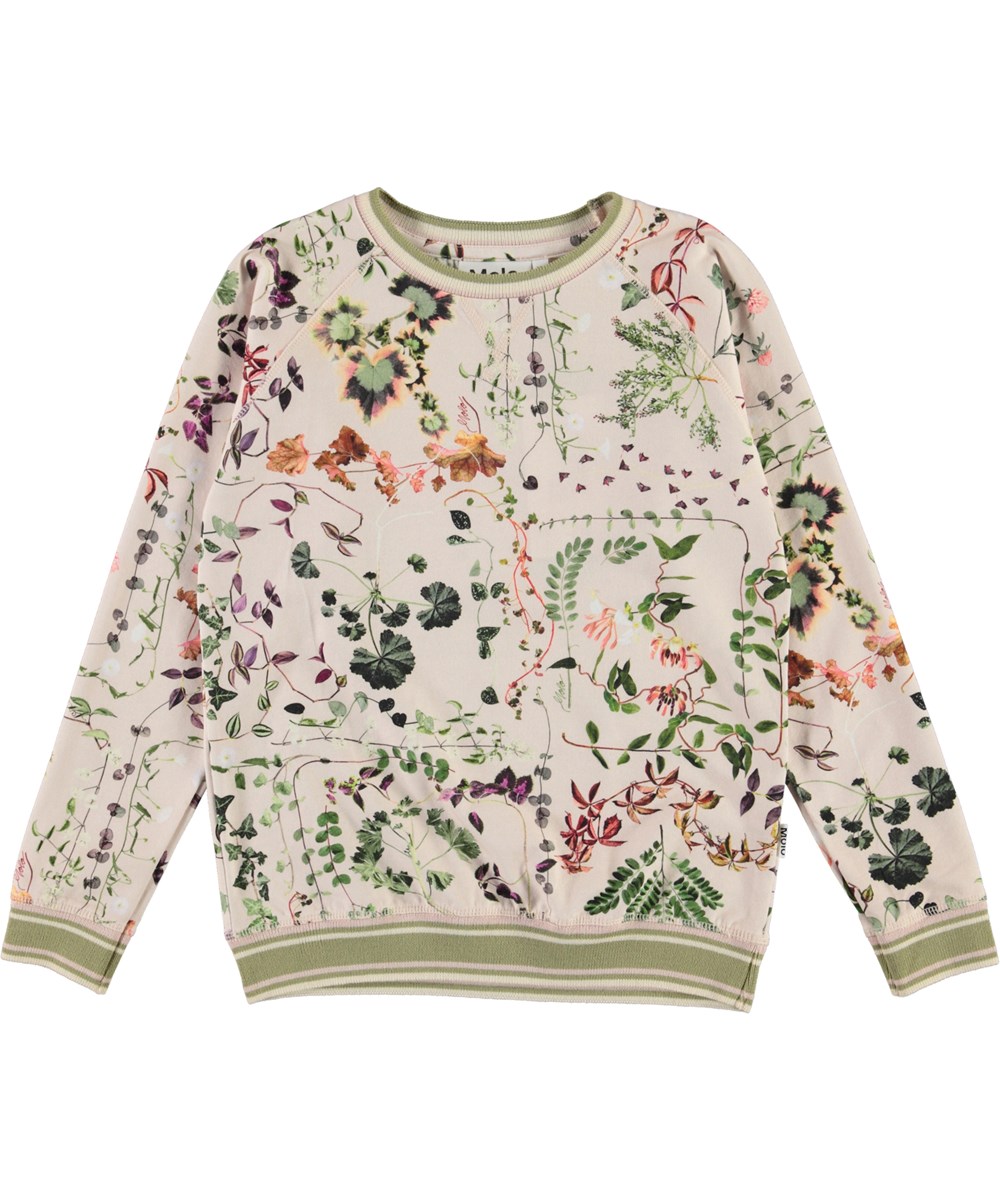 Raewyn - Herbarium - Økologisk lyserød bluse med blomster print