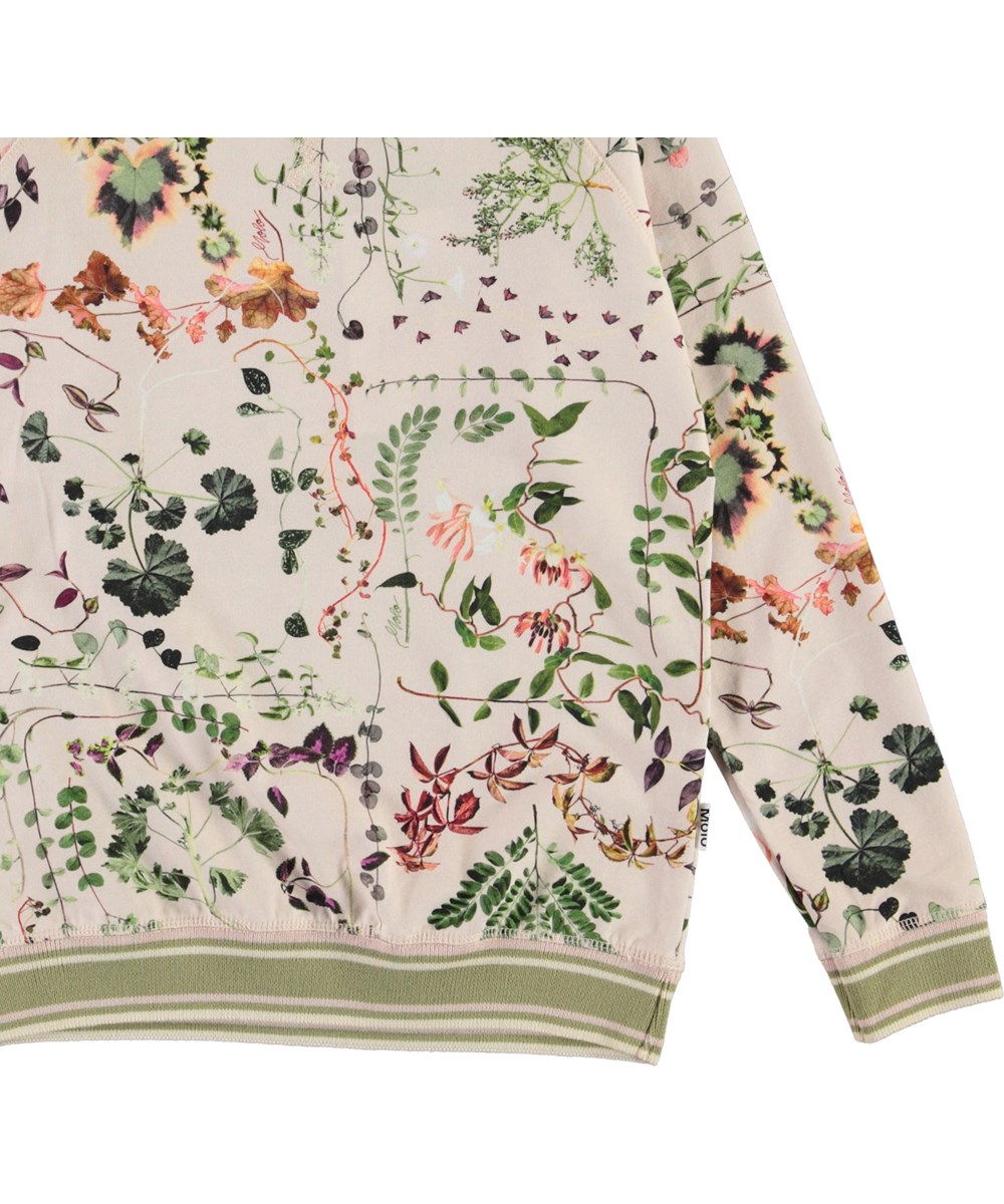 Raewyn - Herbarium - Økologisk lyserød bluse med blomster print