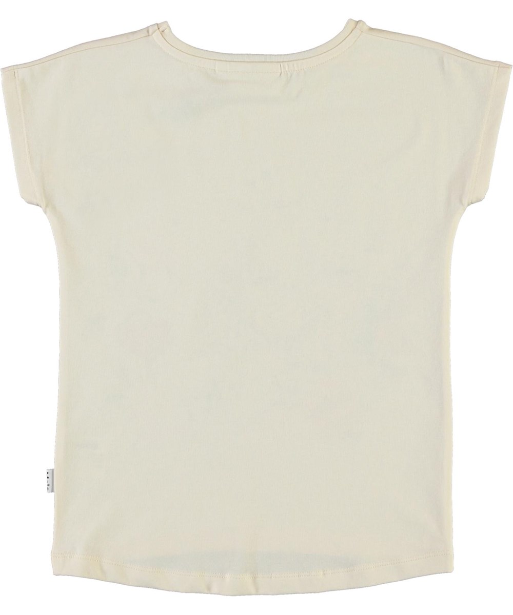 Ragnhilde - Rainbow Circle - Økologisk t-shirt med blomster, dyr og regnbue