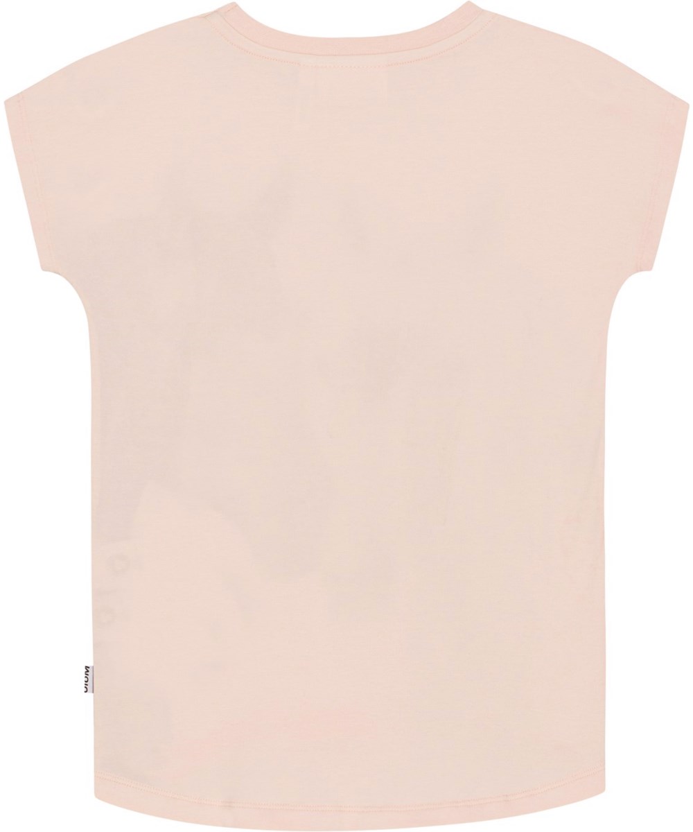 Ragnhilde - Yin Yang Horses - Hvid økologisk bomulds t-shirt med hesteprint.