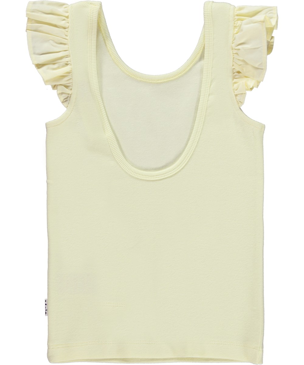 Ranja - Vanilla - Tanktop i lys gul med flæser